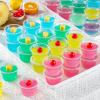 imageAOZITA 200 Sets  2 oz Jello Shot Cups Portion Cups With Lids Airtight and Stackable Small Plastic ContainersASLB4C100