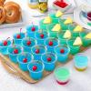 imageAOZITA 200 Sets  2 oz Jello Shot Cups Portion Cups With Lids Airtight and Stackable Small Plastic ContainersASLB5C100