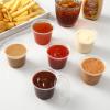 imageAOZITA 200 Sets  2 oz Jello Shot Cups Portion Cups With Lids Airtight and Stackable Small Plastic ContainersASLB5C100