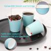 imageAOZITA 360 Pack 3 oz Paper Cups Sky Blue Mouthwash Cups Disposable Bathroom Cups Espresso Cups Paper Cups for Party Picnic BBQ Travel and Event700 Count Pack of 1