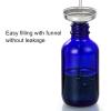 imageAOZITA 4 Pack 2 oz Dropper Bottles with 1 Funnel ampamp 4 Labels  Essential Oils Bottles for Health Personal Care ampamp Beauty  60ml Thick Dark Amber Glass Tincture Bottles with Eye Droppers LeakproofBlue
