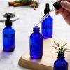 imageAOZITA 4 Pack 2 oz Dropper Bottles with 1 Funnel ampamp 4 Labels  Essential Oils Bottles for Health Personal Care ampamp Beauty  60ml Thick Dark Amber Glass Tincture Bottles with Eye Droppers LeakproofBlue