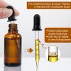 imageAOZITA 4 Pack 2 oz Dropper Bottles with 1 Funnel ampamp 4 Labels  Essential Oils Bottles for Health Personal Care ampamp Beauty  60ml Thick Dark Amber Glass Tincture Bottles with Eye Droppers Leakproofwith 2 Graduated Droppers
