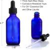imageAOZITA 4 Pack 2 oz Dropper Bottles with 1 Funnel ampamp 4 Labels  Essential Oils Bottles for Health Personal Care ampamp Beauty  60ml Thick Dark Amber Glass Tincture Bottles with Eye Droppers LeakproofBlue