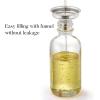 imageAOZITA 4 Pcs 1 oz Golden Cap Clear Dropper Bottles 30ml with 1 Funnel ampamp 4 Labels  Glass Tincture Bottles with Eye Droppers  Leakproof Essential Oil Bottles for Health Personal Care ampamp BeautyGolden Cap