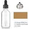 imageAOZITA 4 Pcs 1 oz Golden Cap Clear Dropper Bottles 30ml with 1 Funnel ampamp 4 Labels  Glass Tincture Bottles with Eye Droppers  Leakproof Essential Oil Bottles for Health Personal Care ampamp BeautyBlack Cap