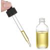 imageAOZITA 4 Pcs 1 oz Golden Cap Clear Dropper Bottles 30ml with 1 Funnel ampamp 4 Labels  Glass Tincture Bottles with Eye Droppers  Leakproof Essential Oil Bottles for Health Personal Care ampamp BeautyBlack Cap