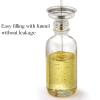 imageAOZITA Set of 4 2 oz Golden Cap Clear Dropper Bottles 60ml with 1 Funnel ampamp 4 Labels  Glass Tincture Bottles for Essential Oils with Eye Droppers  Leak Proof Travel Bottles for Liquids