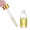 imageAOZITA Set of 4 2 oz Golden Cap Clear Dropper Bottles 60ml with 1 Funnel ampamp 4 Labels  Glass Tincture Bottles for Essential Oils with Eye Droppers  Leak Proof Travel Bottles for Liquids