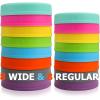 imageAOZITA  28 Pack  Plastic Mason Jar Lids Fits Ball Kerr ampamp More  14 Wide Mouth ampamp 14 Regular Mouth  Colored Storage Caps for Canning Jars Dishwasher Safe ampamp Food Grade8W  8R  1