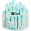 imageAOZITA 360 Pack 3 oz Paper Cups Sky Blue Mouthwash Cups Disposable Bathroom Cups Espresso Cups Paper Cups for Party Picnic BBQ Travel and Event700 Count Pack of 1