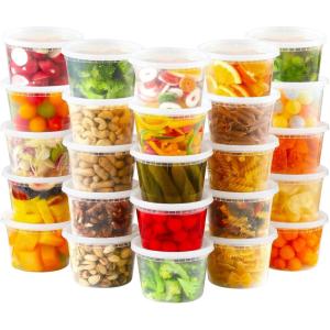 imageAOZITA 20 Sets 32 oz Plastic Deli Food Containers With Lids Airtight Food Storage Containers FreezerDishwasherMicrowave Safe Soup Containers For Takeout Meal Prep StorageASLTT16OZ32