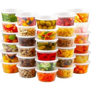 imageAOZITA 20 Sets 32 oz Plastic Deli Food Containers With Lids Airtight Food Storage Containers FreezerDishwasherMicrowave Safe Soup Containers For Takeout Meal Prep StorageASLTT12OZ32