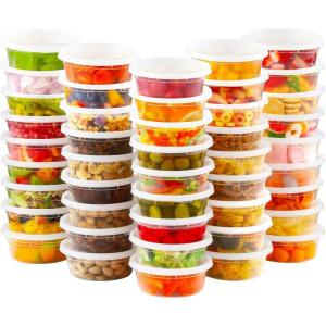 imageAOZITA 20 Sets 32 oz Plastic Deli Food Containers With Lids Airtight Food Storage Containers FreezerDishwasherMicrowave Safe Soup Containers For Takeout Meal Prep StorageASLTT8OZ36