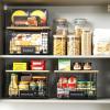 image2 Set XXL Stackable Wire Basket with Bamboo Tops ampamp Tag Pantry Organizer and Storage Bins Kitchen Counter Cabinet Shelf Countertop Under Sink Organizing Food Snack Produce Onion Potato Bread StorageXL