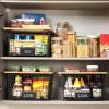 image2 Set XXL Stackable Wire Basket with Bamboo Tops ampamp Tag Pantry Organizer and Storage Bins Kitchen Counter Cabinet Shelf Countertop Under Sink Organizing Food Snack Produce Onion Potato Bread StorageXXL