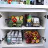 image4 Pack  XXXL Large  STACKABLE Wire Baskets for Organizing  Pantry Storage and Organization Metal Bins for Produce Food Fruit  Kitchen Bathroom Closet Cabinet Countertop Under Sink OrganizerXXXL LARGE