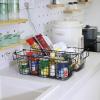 image4 Pack  XXXL Large  STACKABLE Wire Baskets for Organizing  Pantry Storage and Organization Metal Bins for Produce Food Fruit  Kitchen Bathroom Closet Cabinet Countertop Under Sink OrganizerXL LARGE
