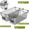 image4 Pack  XXXL Large  STACKABLE Wire Baskets for Organizing  Pantry Storage and Organization Metal Bins for Produce Food Fruit  Kitchen Bathroom Closet Cabinet Countertop Under Sink OrganizerXL LARGE