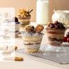image50 Sets 9 oz Clear Plastic Cups with Dome Lids No Hole  Disposable Cups for Ice CreamCakeFruitParfait Dessert Pudding and Jello Shot50 Sets