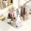 image5Compartment Clear Plastic Bin  Divided Art Supplies Cosmetic Makeup Caddy Organizer  Multiuse Storage Container for Vanity Bathroom Kitchen Office Craft Shower Cleaning Items 1 Pack