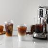 imageAOZITA 100 Sets 16 oz Crystal Clear Plastic Cups With Sip Lids Disposable Cups With Sip Through Lids for Iced Coffee Smoothie Milkshake Cold DrinksClear