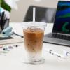 imageAOZITA 120 Sets  16 oz Clear Plastic Cups with Lids Disposable Cups With Straw Slot Lids for Cold Drinks Milkshake Smoothie Iced Coffee and TOGO Drinkings20 oz