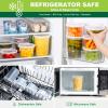 imageAOZITA 24 Sets Plastic Deli Food Containers With Lids 8 oz 16oz 32oz Variety pack Airtight Food Storage Containers FreezerDishwasherMicrowave Safe Soup Containers For Takeout Food Storage48 Sets