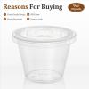 imageAOZITA 50 Sets 9 oz Clear Plastic Cups With Flat Lids No Hole Disposable Cups With Lids for Ice Cream Pudding Cake Snacks Smoothie Milkshake Cold Drinks50 Sets