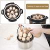 imageAozita Multipurpose Stackable Egg Steamer Rack Trivet with Heat Resistant Silicone Handles Compatible for Instant Pot Accessories 6 Qt8 Qt  18 Egg Cooking Rack for Pressure Cooker Accessories