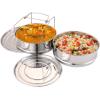 imageAozita Stackable Steamer Insert Pans with Sling for Instant Pot Accessories 68 qt  Pot in Pot Baking Casseroles Lasagna Pans Food Steamer for Pressure Cooker Upgrade Interchangeable Lids