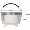 imageAozita Steamer Basket for Instant Pot Accessories 3 Qt Only Stainless Steel Steam Insert with Premium Handle for 3 Quart Pressure Cookers  Vegetables Eggs Meats etc