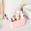 imageMultiuse Caddy Organizer w Handle  Stackable Plastic Tote Bin  Art Craft Supplies Office Desk Stationery Pen Holder Kitchen Utensil Makeup Bathroom Shower Cleaning Dorm Organizer  YellowPink