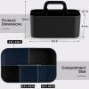 imageMultiuse Caddy Organizer w Handle  Stackable Plastic Tote Bin  Art Craft Supplies Office Desk Stationery Pen Holder Kitchen Utensil Makeup Bathroom Shower Cleaning Dorm Organizer  YellowBlack