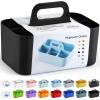 imageMultiuse Caddy Organizer w Handle  Stackable Plastic Tote Bin  Art Craft Supplies Office Desk Stationery Pen Holder Kitchen Utensil Makeup Bathroom Shower Cleaning Dorm Organizer  YellowBlack