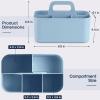imageMultiuse Caddy Organizer w Handle  Stackable Plastic Tote Bin  Art Craft Supplies Office Desk Stationery Pen Holder Kitchen Utensil Makeup Bathroom Shower Cleaning Dorm Organizer  YellowBlue
