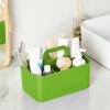 imageMultiuse Caddy Organizer w Handle  Stackable Plastic Tote Bin  Art Craft Supplies Office Desk Stationery Pen Holder Kitchen Utensil Makeup Bathroom Shower Cleaning Dorm Organizer  YellowGreen