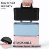 imageMultiuse Caddy Organizer w Handle  Stackable Plastic Tote Bin  Art Craft Supplies Office Desk Stationery Pen Holder Kitchen Utensil Makeup Bathroom Shower Cleaning Dorm Organizer  YellowBlack