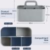 imageMultiuse Caddy Organizer w Handle  Stackable Plastic Tote Bin  Art Craft Supplies Office Desk Stationery Pen Holder Kitchen Utensil Makeup Bathroom Shower Cleaning Dorm Organizer  YellowGrey