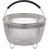imageAozita Steamer Basket for Instant Pot Accessories 3 Qt Only Stainless Steel Steam Insert with Premium Handle for 3 Quart Pressure Cookers  Vegetables Eggs Meats etc