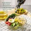 imageAOZITA 17oz Glass Olive Oil Bottle Dispenser  500ml Green Oil and Vinegar Cruet with Pourers and Funnel  Olive Oil Carafe Decanter for KitchenDark Brown
