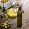 imageAOZITA 17oz Glass Olive Oil Bottle Dispenser  500ml Green Oil and Vinegar Cruet with Pourers and Funnel  Olive Oil Carafe Decanter for KitchenDark Green