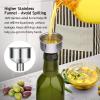 imageAOZITA 2 PACK 17 oz Glass Olive Oil Dispenser Bottle Set  500ml Dark Green Oil ampamp Vinegar Cruet Bottle with Pourers Funnel and Labels  Olive Oil Carafe Decanter for Kitchen17 Oz  Pack of 2