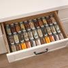 imageAOZITA 36 Pcs Glass Spice Jars with Spice Labels  4oz Empty Square Spice Bottles  Shaker Lids and Airtight Metal Caps  Chalk Marker and Silicone Collapsible Funnel Included