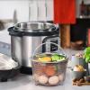 imageAOZITA Steamer Basket for Instant Pot Accessories 6 qt or 8 quart  2 Tier Stackable 188 Stainless Steel Mesh  Silicone Handle  Vegetable Steamer Insert Egg Basket Pasta StrainerSilver
