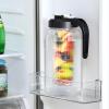 imageHeavy Duty Mason Jar Fruit Infuser Water Pitcher Leakproof Glass Pitcher with Filter Lid Wide Mouth Glass Jar  2 Quart