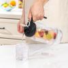 imageHeavy Duty Mason Jar Fruit Infuser Water Pitcher Leakproof Glass Pitcher with Filter Lid Wide Mouth Glass Jar  2 Quart