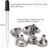 image24 Pcs 2 oz Dark Amber Dropper Bottles with 6 Small Funnels ampamp 1 Long Glass Labels  60ml Tincture Bottles w Eye Dropper for Essential Oils Perfume Hair Oil Liquids  Leak Proof Travel Bottles1 OZ
