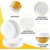image:imageAOZITA 14 Wide amp14 Regular Mouth Mason Jar Lids with Sealing Rings  28 Pack White Plastic Storage Lids  Solid Caps for Ball Kerr Canning Jars  100 Sealing