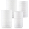image:imageAOZITA 14 Wide amp14 Regular Mouth Mason Jar Lids with Sealing Rings  28 Pack White Plastic Storage Lids  Solid Caps for Ball Kerr Canning Jars  100 Sealing